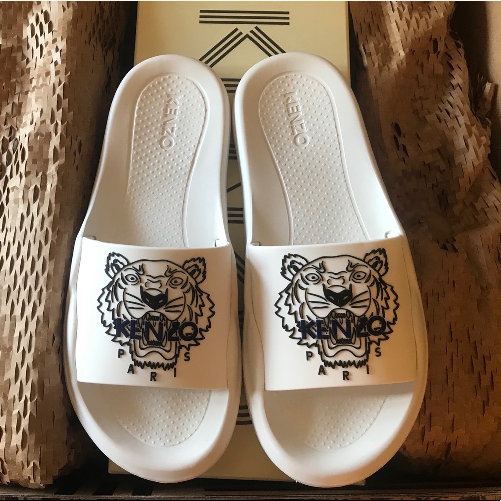 **SOLD** 🦁KENZO🦁 Tiger Pool Mules/Slides